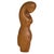 Vintage Female Form Carved Wooden Sculpture For Sale In Chicago - Image 6 of 10