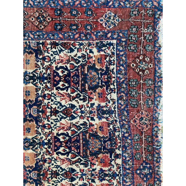 Textile Vintage Floral Fine Abadeh Rug, 1920s For Sale - Image 7 of 18