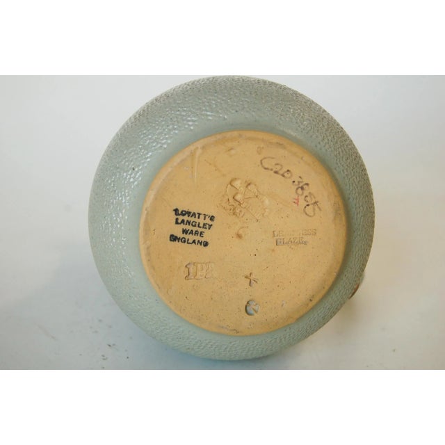 1930s Glazed Ceramic Pottery Green Lidded Pitcher by Lovatts Langley, England For Sale - Image 5 of 13