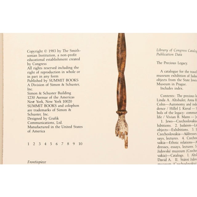 Traditional The Precious Legacy, Judaic Treasures From the Czechoslovak State Collections For Sale - Image 3 of 8