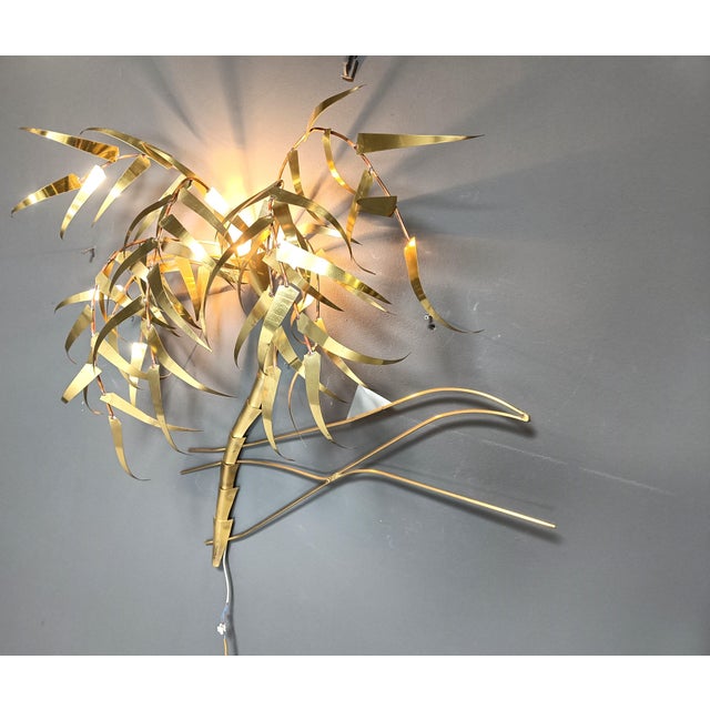 Palm Tree Wall Light from Daniel dHaeseleer, 1970s For Sale - Image 11 of 13