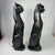 Vintage Mid Century Modern Cubist Cat Sculptures Modernist Art Decor – Hollywood Regency Abstract Cat Pair For Sale - Image 10 of 12