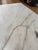 2010s Custom-Made White Marble Coffee Table With Brass Base For Sale - Image 5 of 6