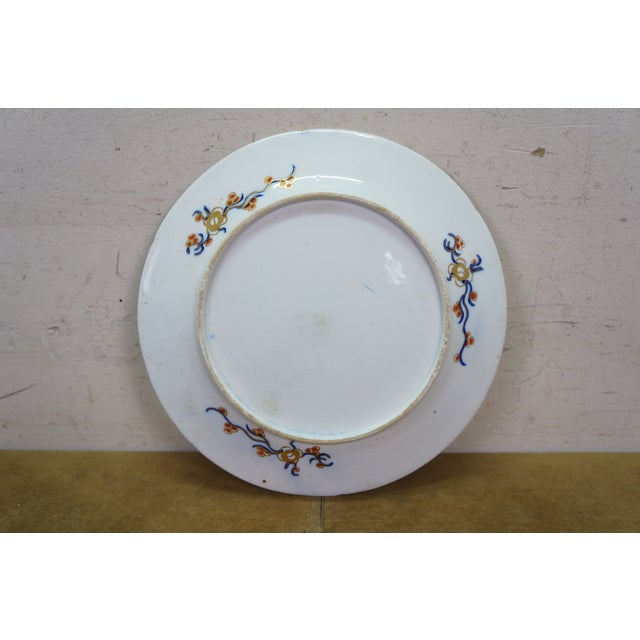 Blue Antique Early 19th Century Coalport Thumb & Finger Imari Plate 9.5" For Sale - Image 8 of 13