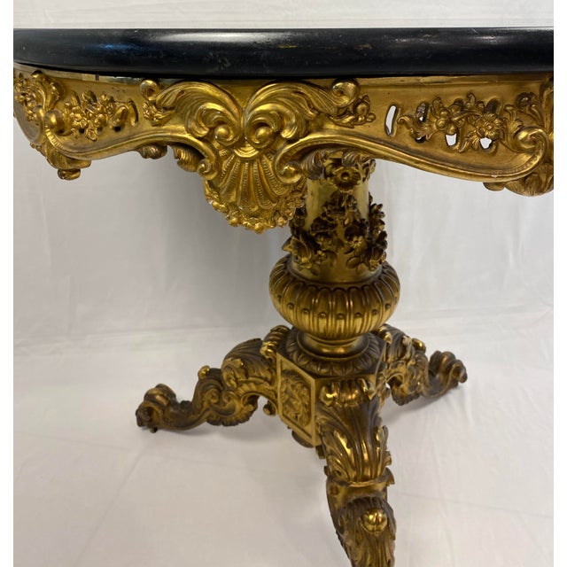 19th Century French Gueridon Table, Giltwood, Louis XV Style For Sale - Image 4 of 10