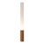 1980s Tambo Cylindro, 60" Accent Floor Lamp, Natural Ash, Weathered Brass For Sale