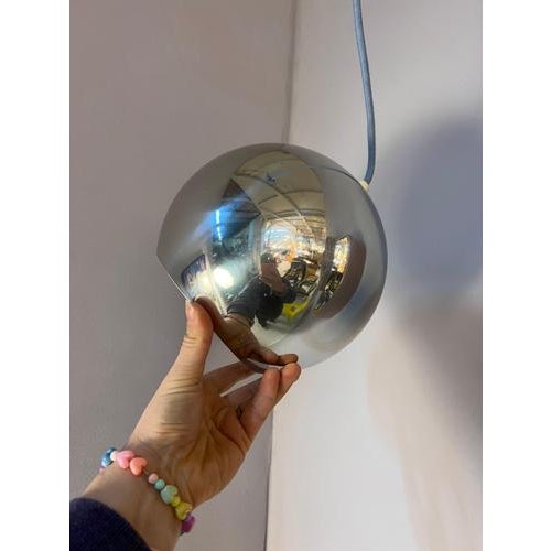 Silver Chrome Topan Globe Lamp by Verner Panton For Sale - Image 8 of 11