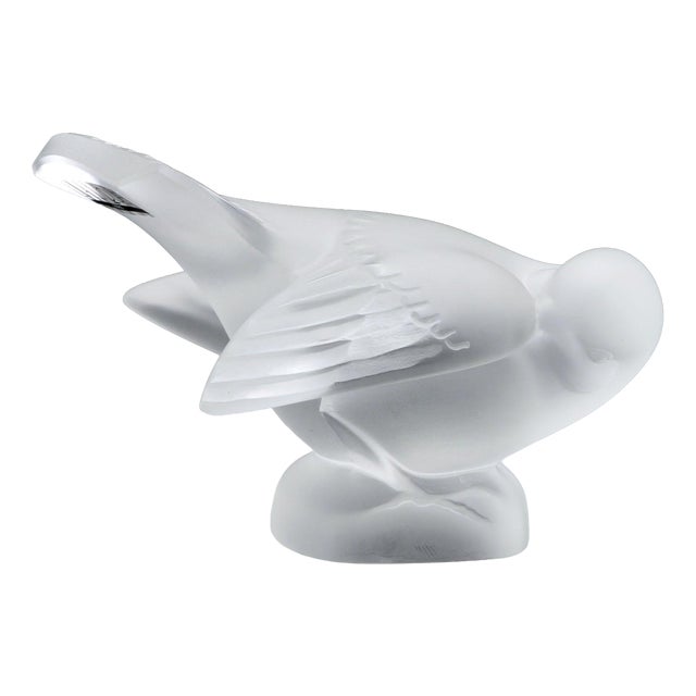 Satin Crystal Bird from Lalique For Sale