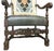 Indigenous artisanal work joins with Spanish Colonial design. Antique 19th Century Hacienda Chair Reupholstered With...