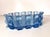 1970s Art Deco Blue Glass Bowl by Rudolf Schrötter for Inwald, Poland, 1970s For Sale - Image 5 of 13