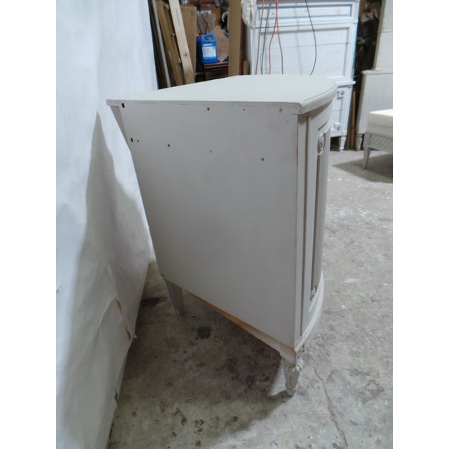 1950s Swedish Gustavian Style 2 Door Corner Cabinet For Sale - Image 5 of 11