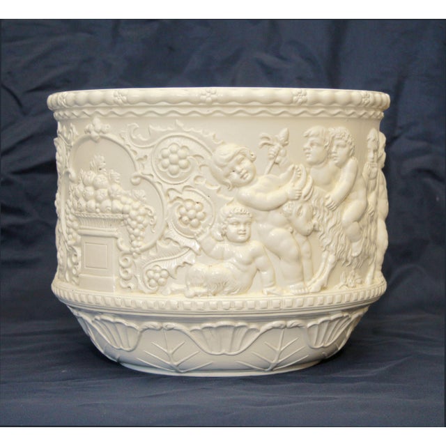 Large Ceramic Flower Pot from Eichwald, 1890s For Sale - Image 3 of 9
