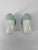 Mid-Century Modern Ceramic Aqua Blue Green Wall Lamp by Wilhelm Wagenfeld for Lindner, 1958 For Sale - Image 3 of 14