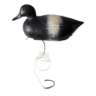 Vintage Neumann & Bennetts Plasti-Duk Scaup Duck Decoy With Weight For Sale