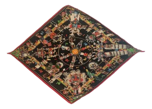 Late 20th Century Hermes Plisse Silk Scarf by Kermit Oliver - Kachina Design