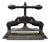 Antique 19th C. Cast Iron Classical Figural Dolphin Victorian Book Press For Sale