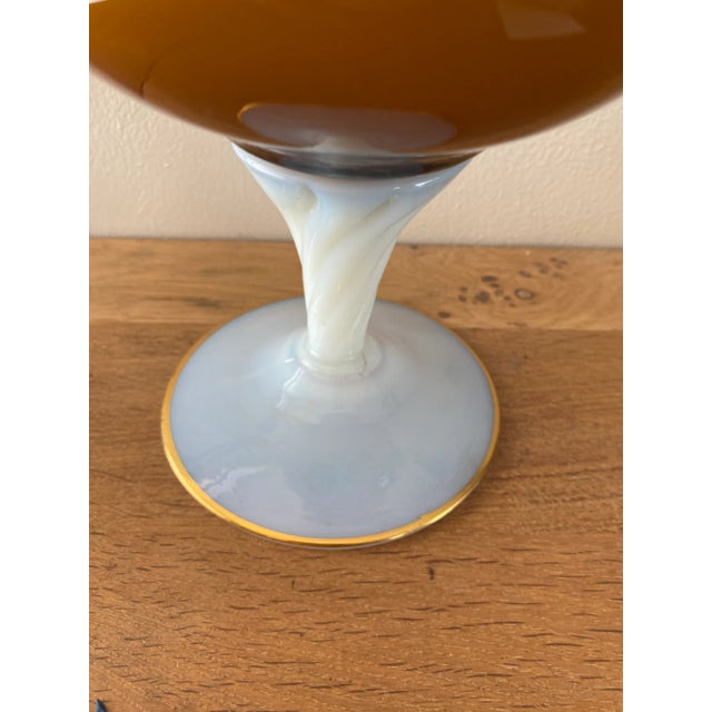 Italian Opaline Glass Pitcher, 1950s For Sale - Image 6 of 16