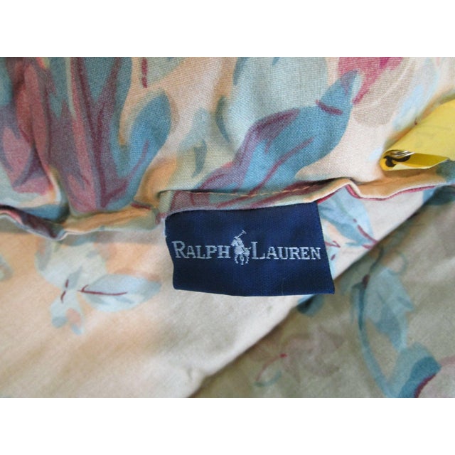 Yellow Vintage Ralph Lauren Elsa Grasslands Floral Twin Comforter No Holes No Tears For Sale - Image 8 of 12