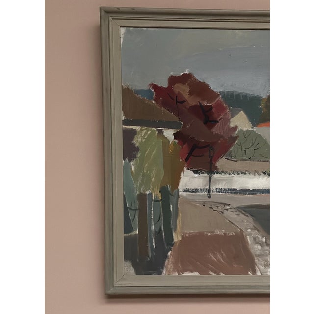 Mid-Century Modern Bengt Eklund, Landscape, 1951, Oil Painting on Canvas, Framed For Sale - Image 3 of 18