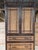 Bloomingdale's Vintage British Colonial Faux Bamboo and Grasscloth Armoire Cabinet With Drawers For Sale - Image 4 of 12