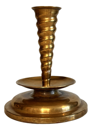 Antique Historicist Brass Candlestick, Germany, 1900s-1920s