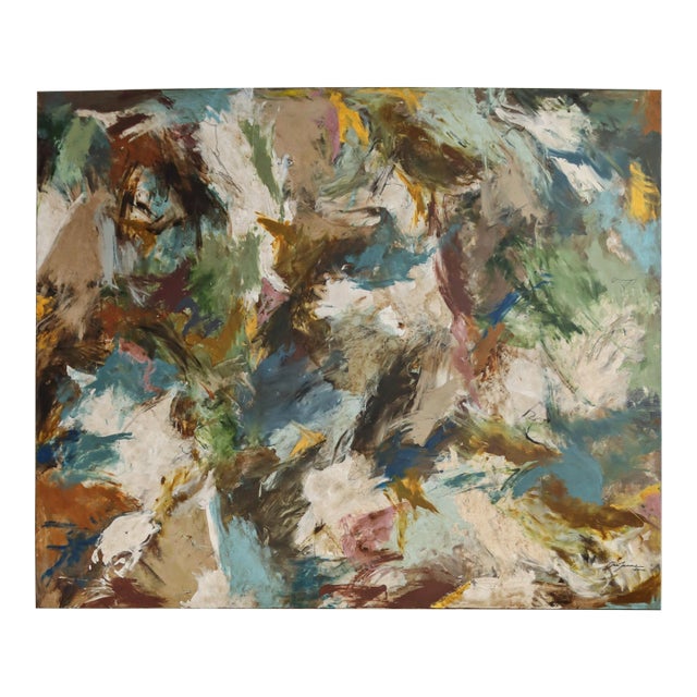 “Spring Field” Original Abstract Painting by Joe Turner For Sale