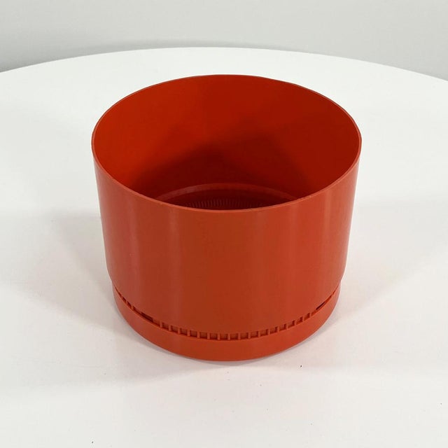 1970s Orange Prisma Planter by Gianni Celada for Programma-Vastill, 1970s For Sale - Image 5 of 7