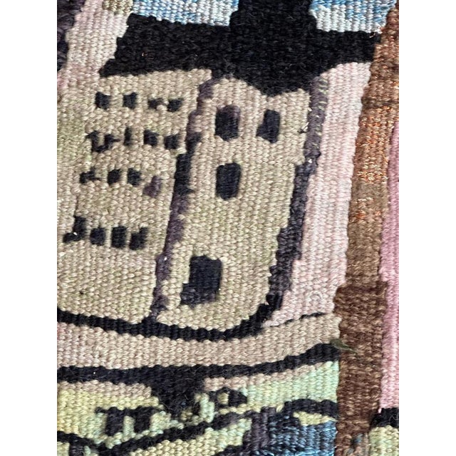 Mid-Century French Aubusson Tapestry by Chantal Aynes, 1960s For Sale - Image 12 of 18