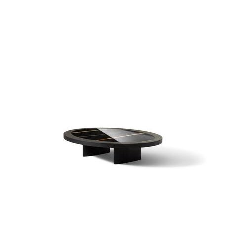 Blue Wood and Blue Granite Monta Table with Glass by Charlotte Perriand for Cassina For Sale - Image 8 of 12