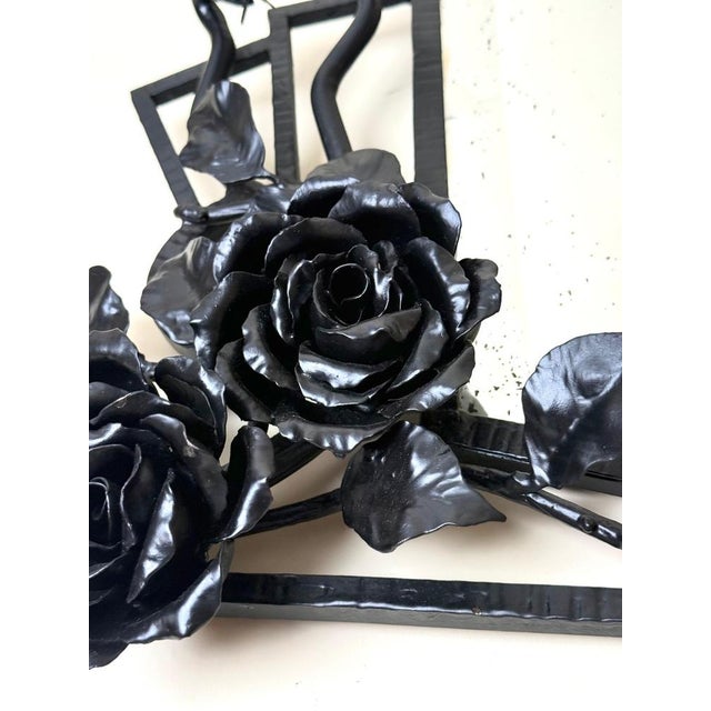 Art Deco French Wrought Iron Mirror in the Manner of Zadounaïsky, 1930s For Sale - Image 16 of 18