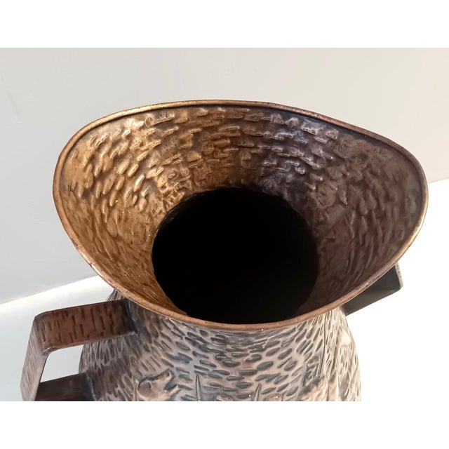 Copper Vintage Copper Umbrella Stand attributed to Angelo Bragalini, Italy, 1960s For Sale - Image 8 of 15