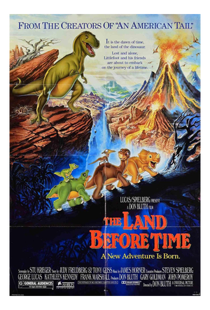 The Land Before Time Film Poster, USA, 1988