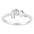 Crafted in 10 karats white gold, this promise ring features a timeless design. It is beautifully embellished with a single...