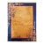 1920s Antique Warm Gold Ground Floral Modern Knotted Chinese Art Deco Carpet Rug For Sale