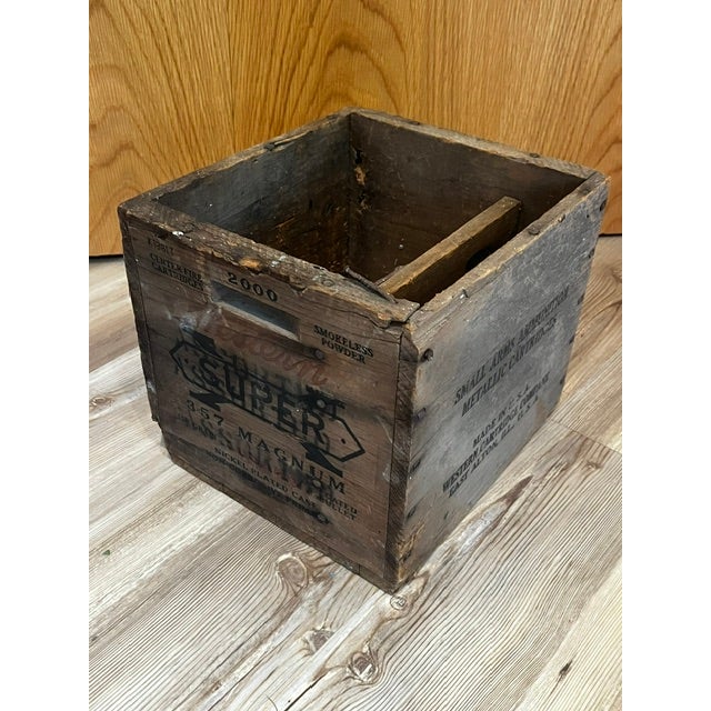 Western Cartridge Company Wooden Ammunition Box For Sale - Image 10 of 12