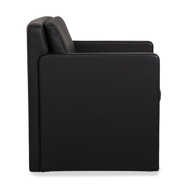 Ego Armchair in Black Leather from Rolf Benz For Sale - Image 9 of 12