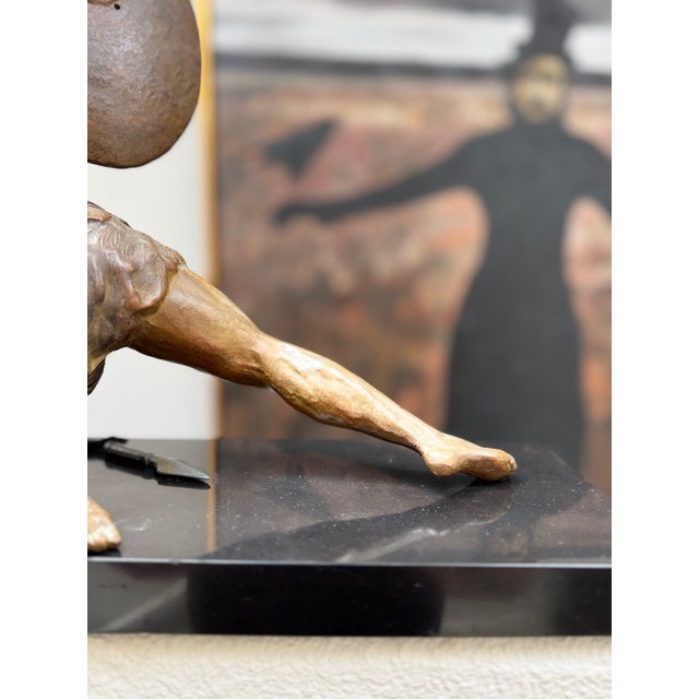 Jean De Roncourt “Gladiator” Sculpture – Signed J. De Roncourt For Sale - Image 10 of 11