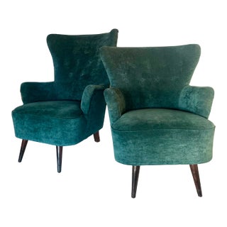 Artifort Theo Ruth His & Hers Lounge Chairs Pair 1958 Pierre Paulin For Sale