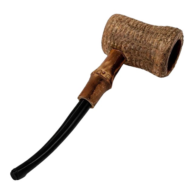Vintage German Meerschaum Hunting Pipe, Stamped — Old-World European, Mid-20th Century For Sale