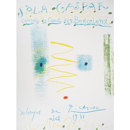 Pablo Picasso, Abstract Face, Original Signed Lithograph For Sale - Image 3 of 7