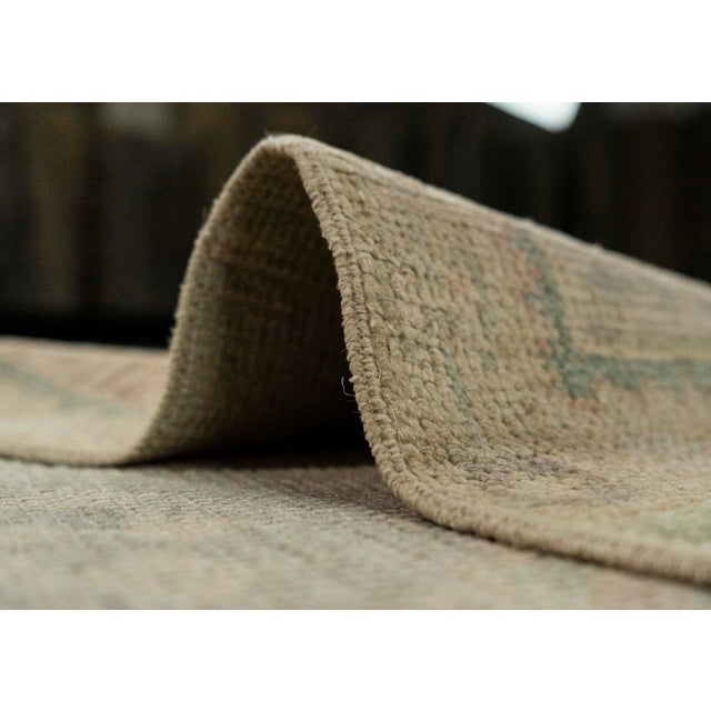 Textile Turkish Oushak Rug 2'11" x 10'2" #20257 For Sale - Image 7 of 8