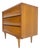 Compact 3 Drawer Walnut Concave Drawer Front Mid Century Bachelor Chest Dresser For Sale