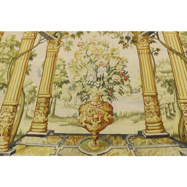 Garden View Jacob Wauters Reproduction Tapestry - 05'03 X 05'07 For Sale - Image 4 of 6