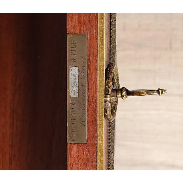 Brown Paul Sormani Envelope Table, France Circa 1870 For Sale - Image 8 of 12