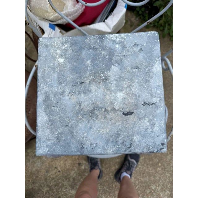 Grey Ionic Column Pedestal – Greek Style Display Stand For Sale - Image 10 of 11