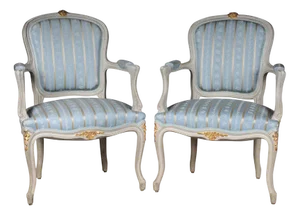 Set of 20th Century Louis XV French Armchairs