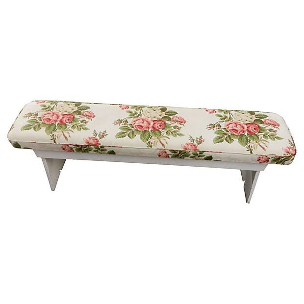 Farmhouse Bench with Cushion Chairish