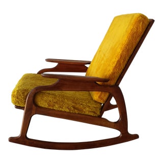 Mid Century Rocking Armchair For Sale