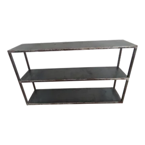 Industrial Vdt 3-Tier Metal Console Table