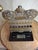 Rare 19thC Polish Brass Hanukkah Menorah Oil Lamp Crown Lions Judaica For Sale - Image 12 of 12